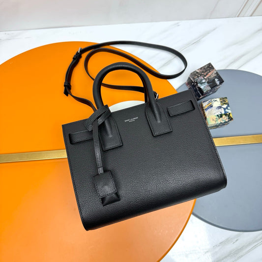 YSL Sac de Jour Baby 26cm Black Cowhide 285781
