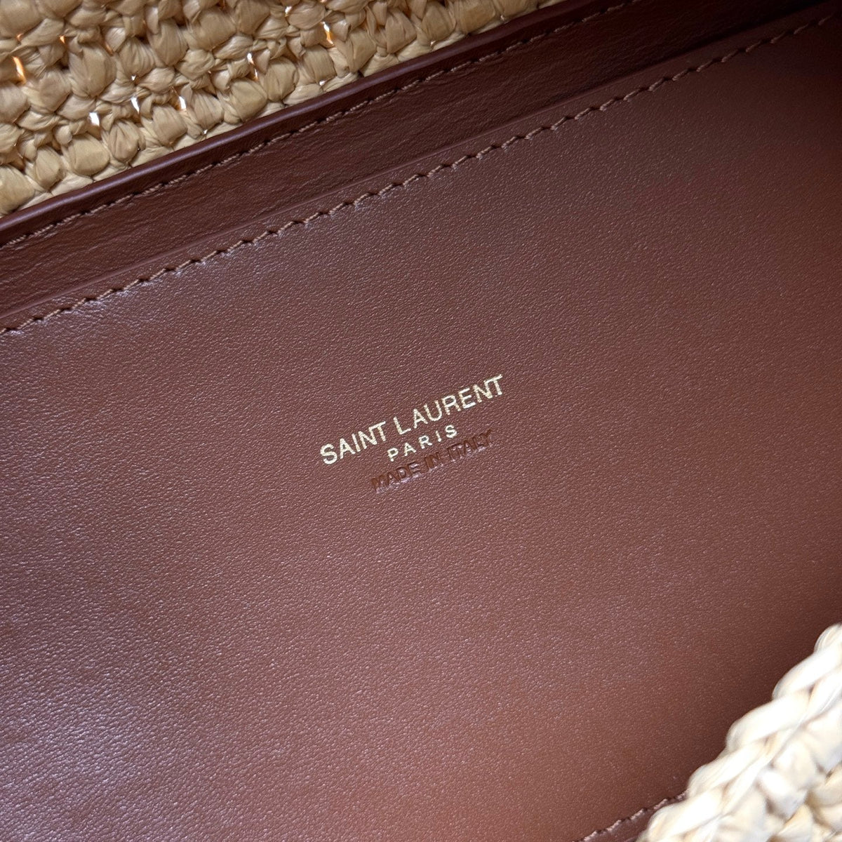 YSL Niki Shoulder Bag 28cm Straw Color in Straw Weaving 285527