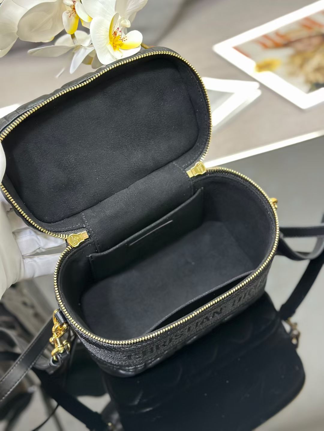 Dior 2026 Vanity Case 18.5cm Lambskin 158275