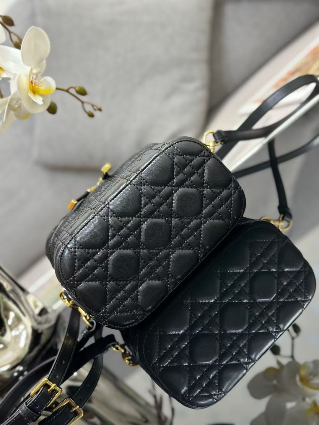 Dior 2026 Vanity Case 18.5cm Lambskin 158275
