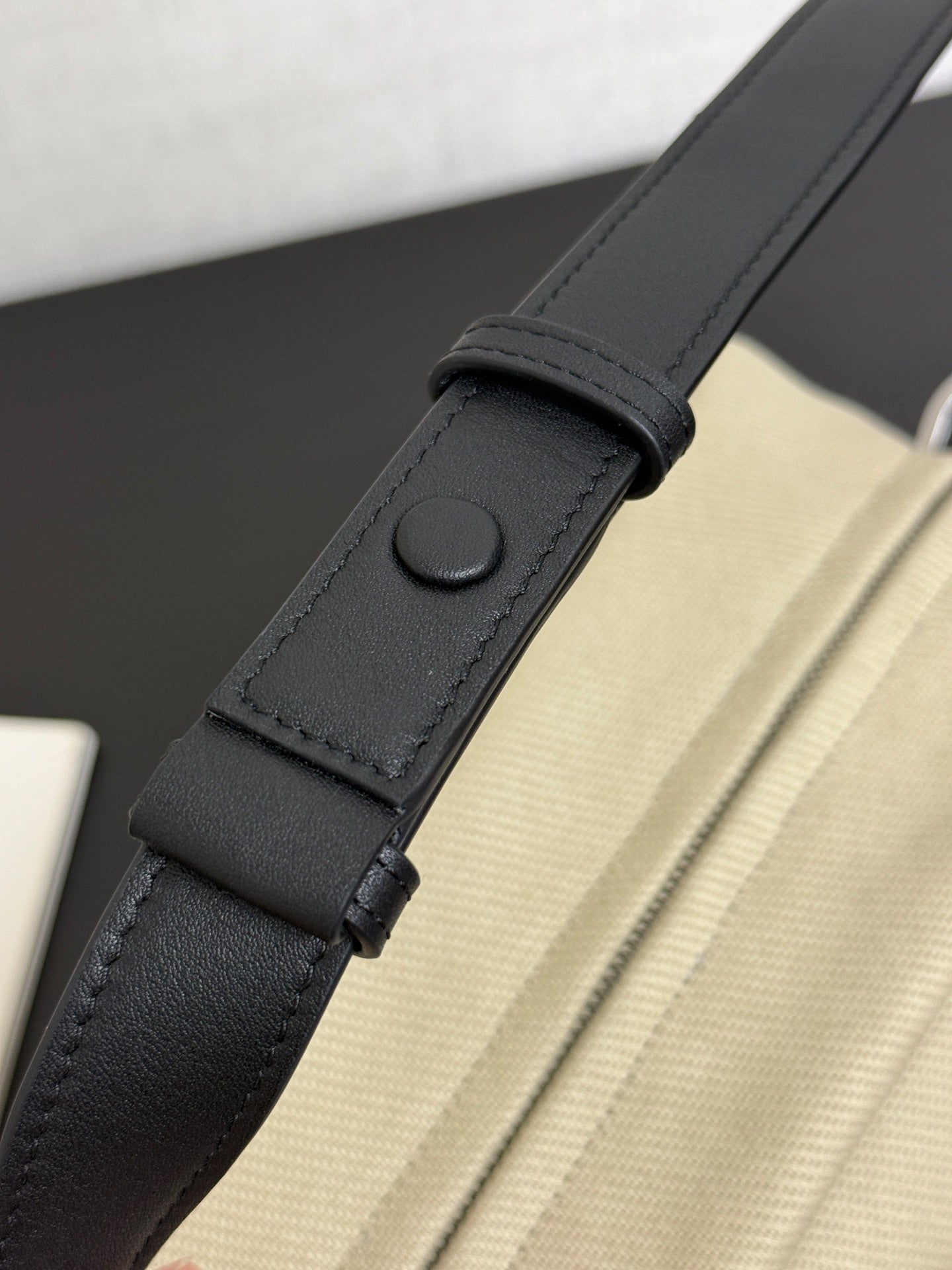 Chanel 2026 Rugby Bag 32cm Beige Canvas Leather