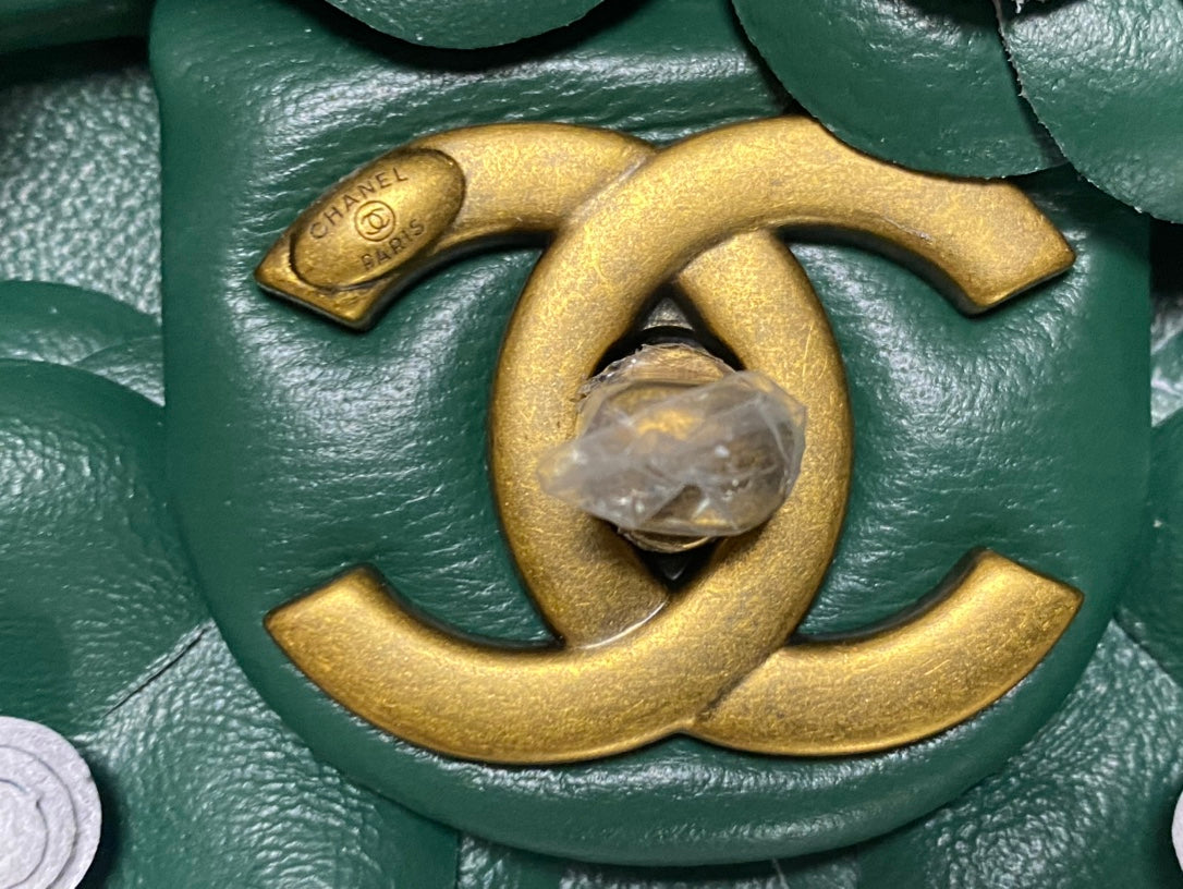 Chanel 2026 Camellia Flap Bag 25cm Lambskin 372255