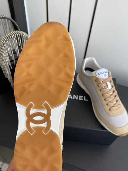 Chanel 2026 Sneaker Brown Fabric And Calfskin Suede 895744