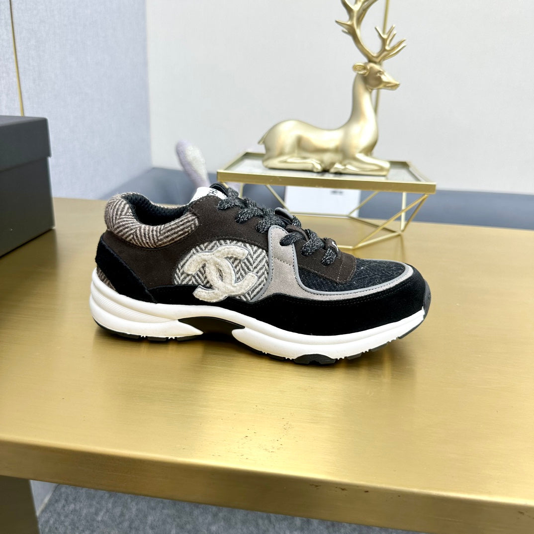 CC 2026 Casual Sneakers Black Gray Suede 668050
