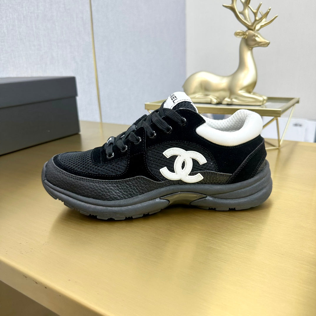 CC 2026 Casual Sneakers Black Suede Cowhide 668067