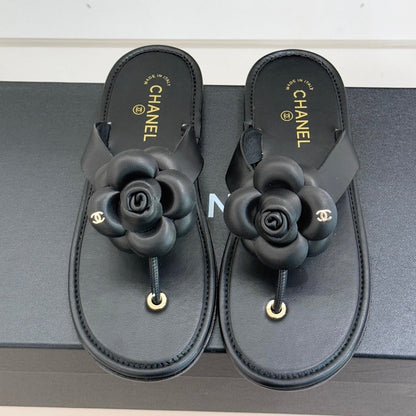 CC 26 Camellia Thong Sandal Sheepskin