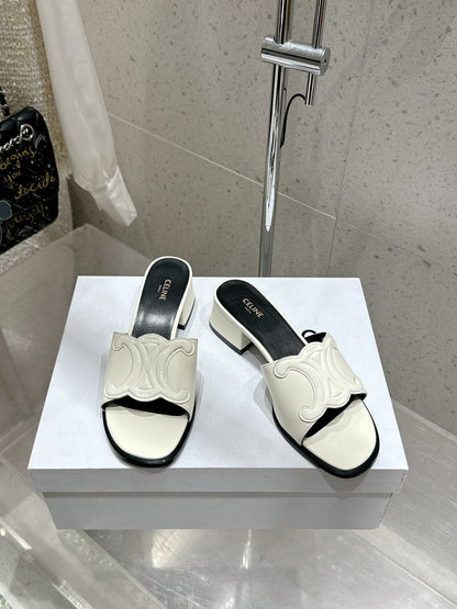 Celine 26 Clémence Mules 30mm Patent Leather 763141