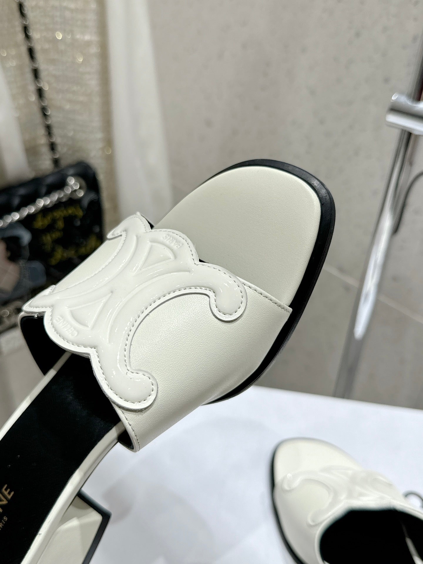 Celine 26 Clémence Mules 30mm Patent Leather 763141