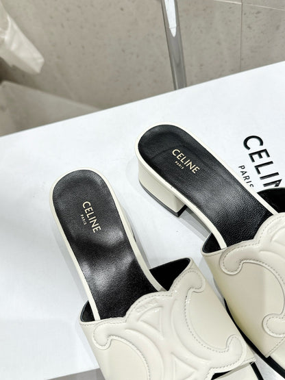 Celine 26 Clémence Mules 30mm Patent Leather 763141
