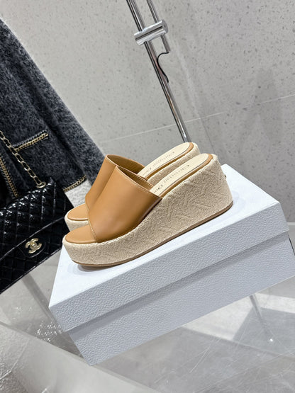 CD 26s Platform Sandal 65 Camel Brown Leather 636358