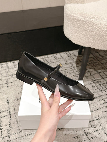 Celine 26 City Mary-Jane Ballet Flats Leather 770900