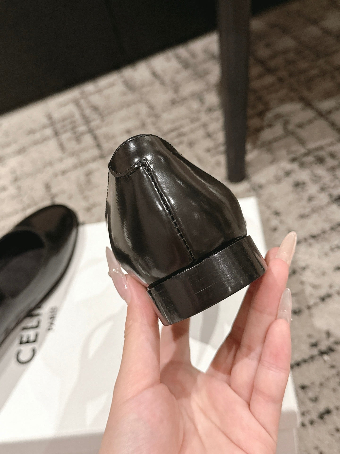 Celine 26 City Mary-Jane Ballet Flats Leather 770900