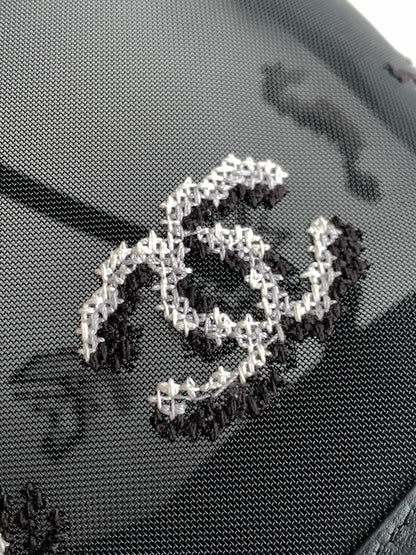 Chanel 2026 Tote Bag 31cm Black Mesh Leather 367729
