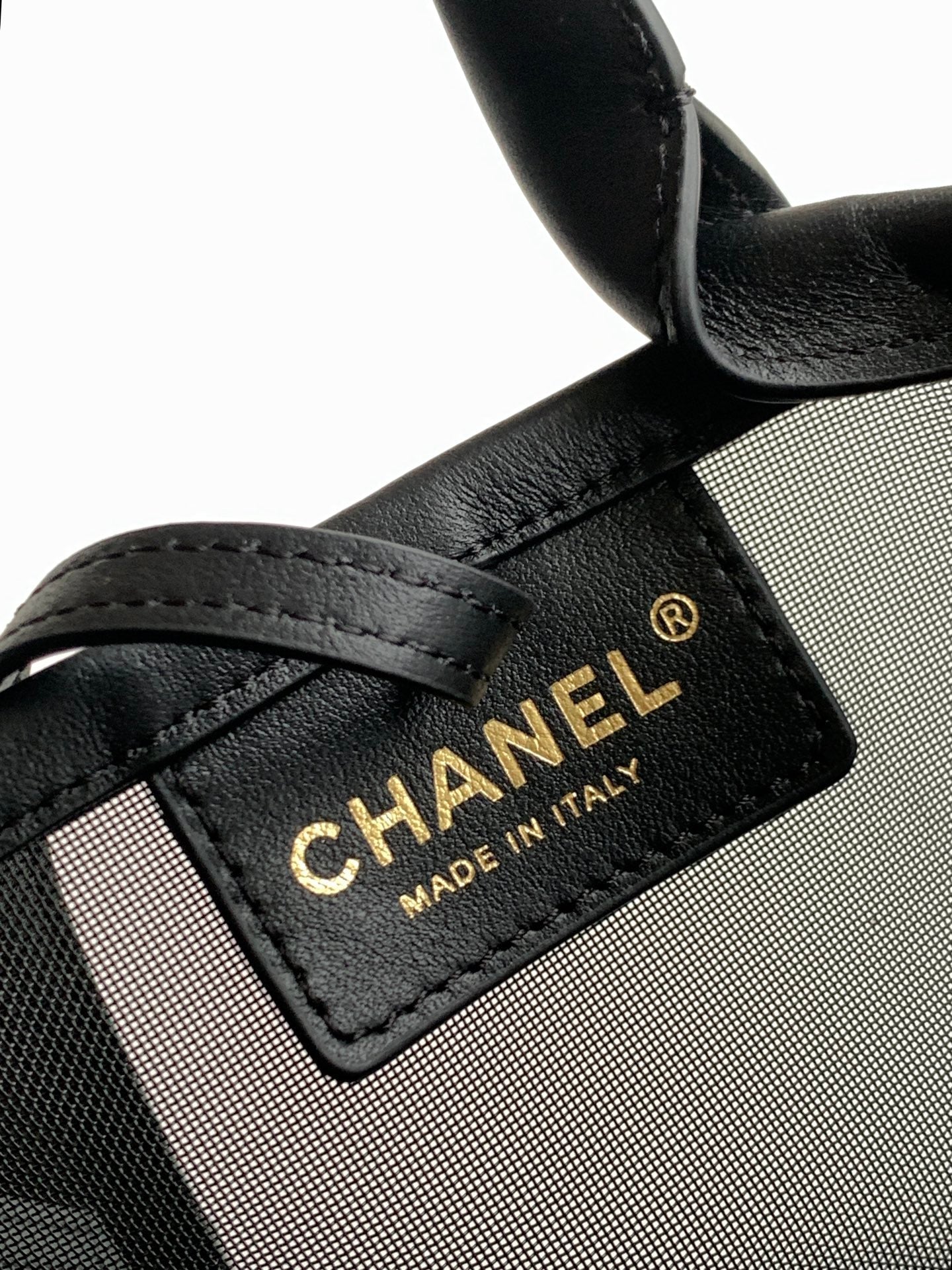 Chanel 2026 Tote Bag 31cm Black Mesh Leather 367729