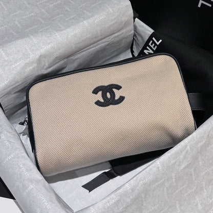 Chanel 2026 Toiletry Bag 22cm Canvas