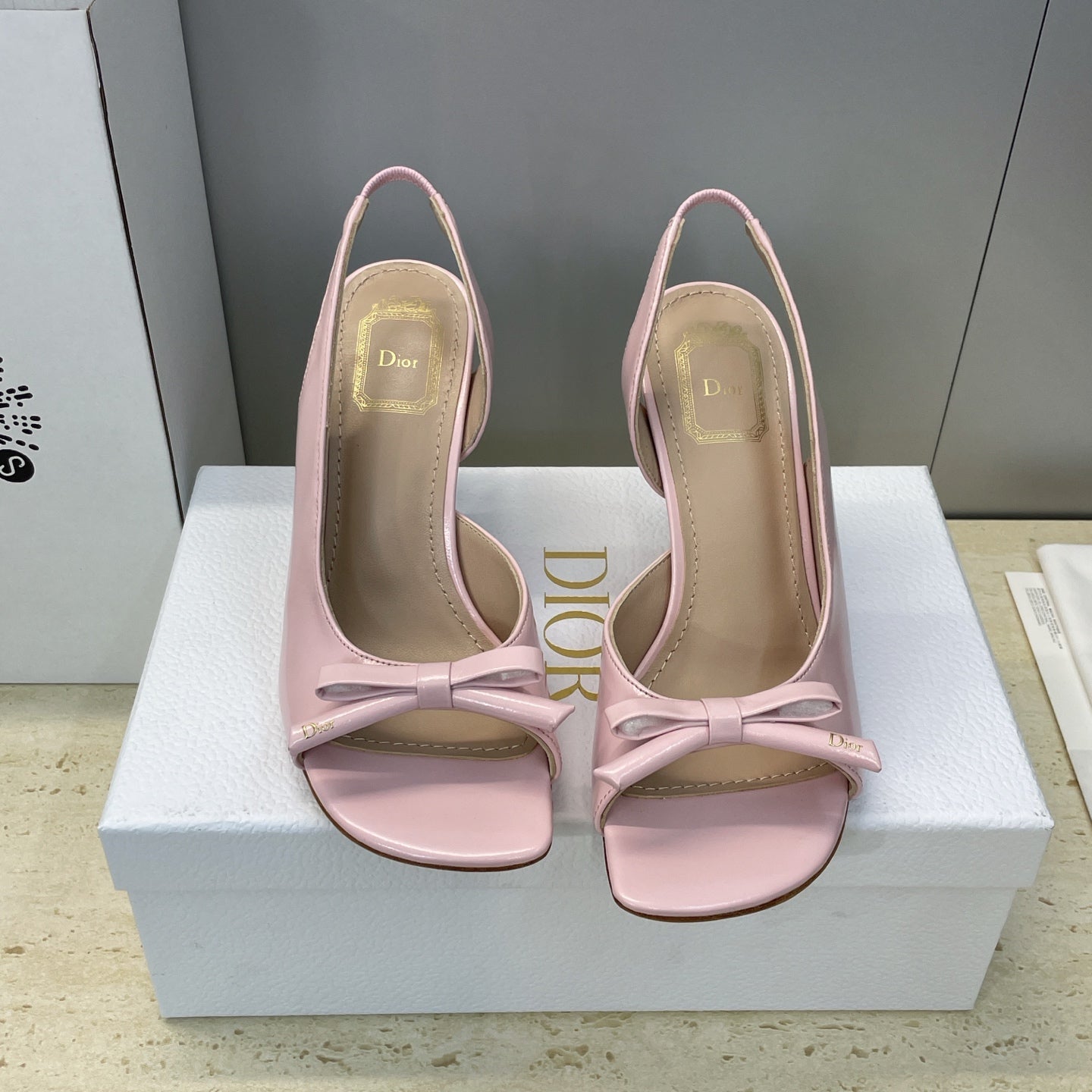 Dior 2026 Bow Heeled Slingback Sandal 607567