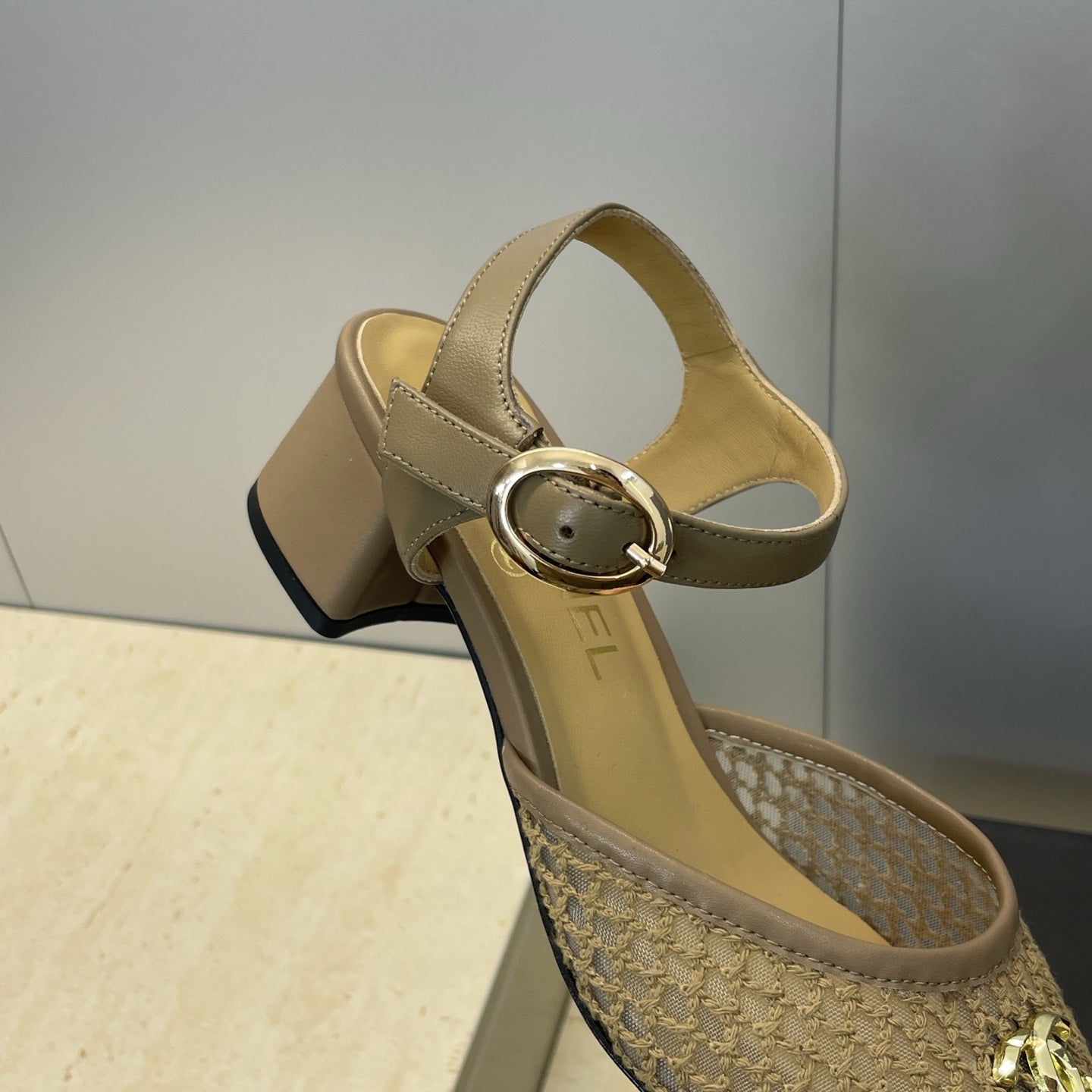 CC 26 Slingback Pump 45mm Mesh Sheepskin