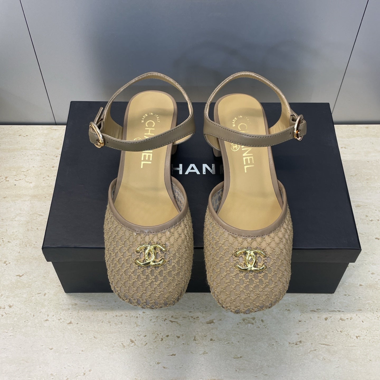 CC 26 Slingback Pump 45mm Mesh Sheepskin