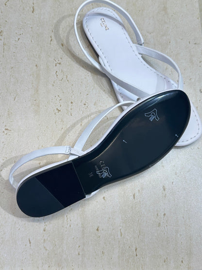 Celine 26 Flip-Flop Sandals Calfskin Leather 762644