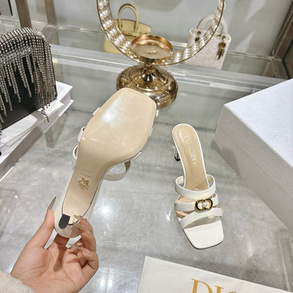 CD 26 High-Heeled Sandals 75mm Leather 592256