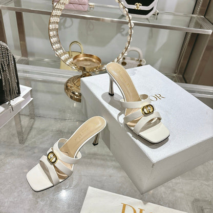 CD 26 High-Heeled Sandals 75mm Leather 592256