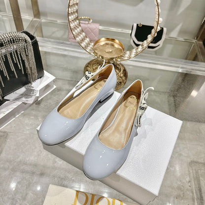 CD 26 Lolita Ballet Flats 30 Baby Blue Patent Leather 679730