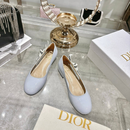 CD 26 Lolita Ballet Flats 30 Baby Blue Patent Leather 679730
