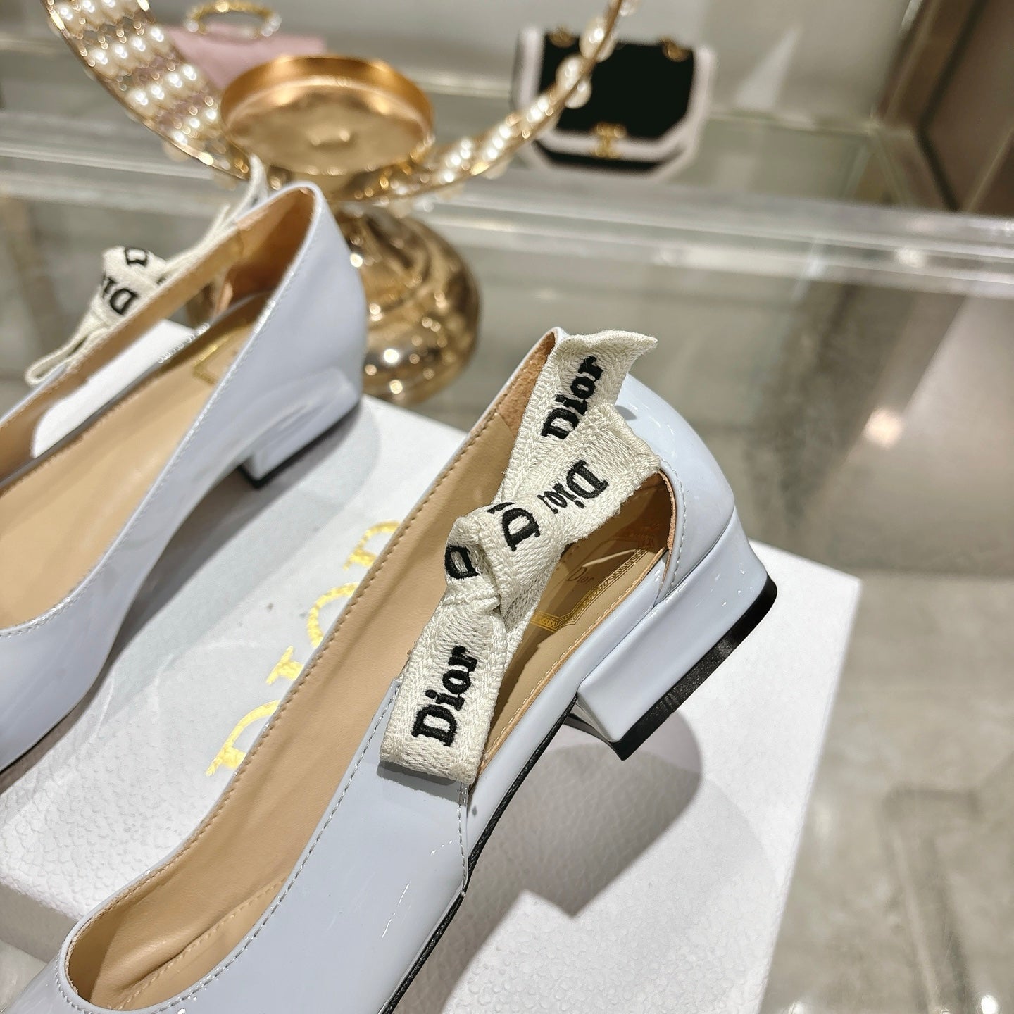 CD 26 Lolita Ballet Flats 30 Baby Blue Patent Leather 679730