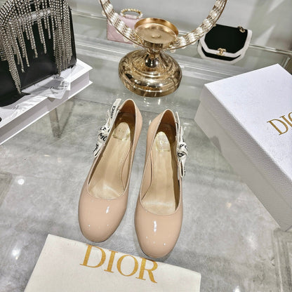 CD 26 Lolita High-Heeled 85 Beige Patent Leather 679733