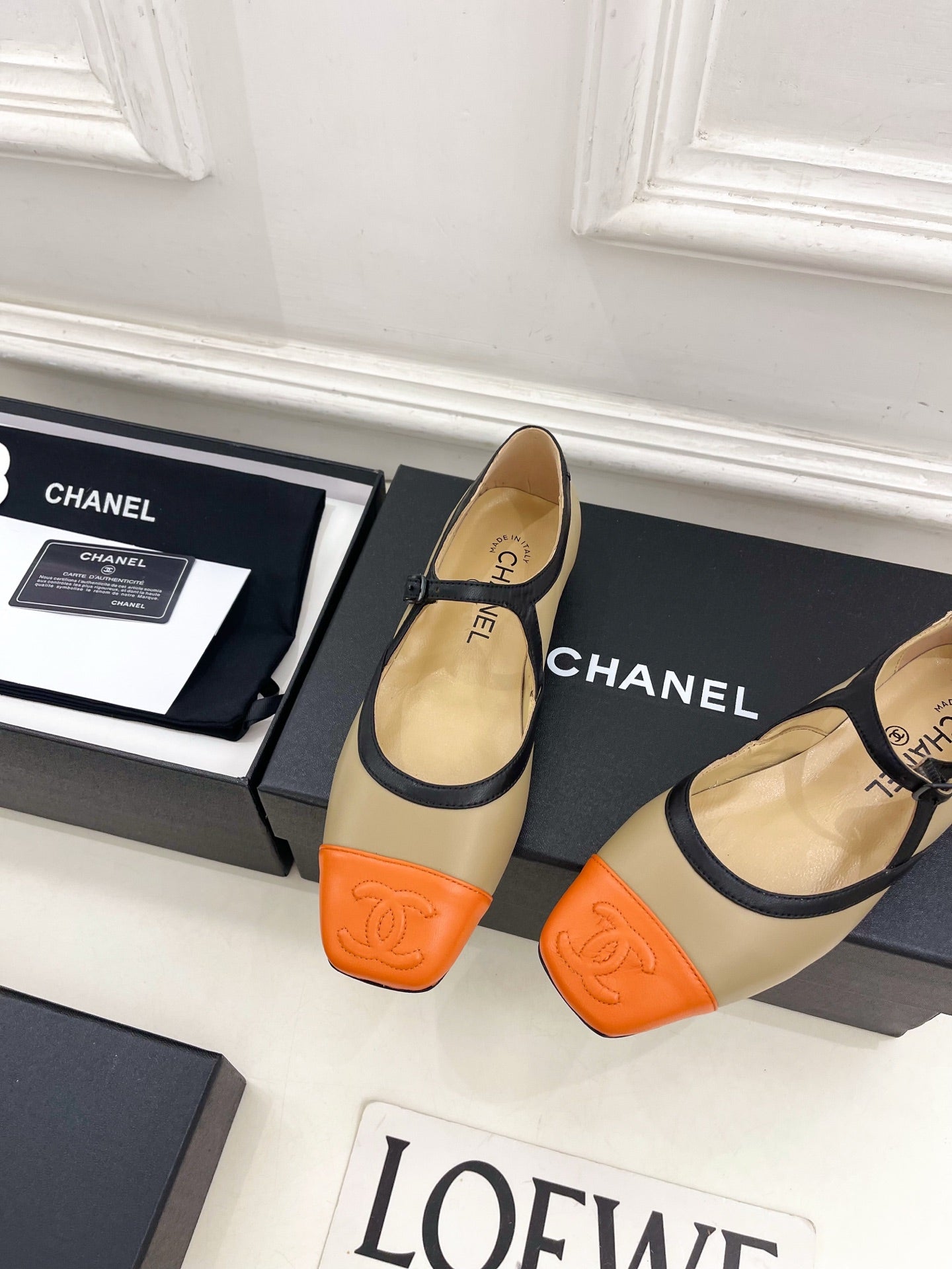 Chanel 2026 Mary Jane Flats Lambskin Sheepskin Leather 831383