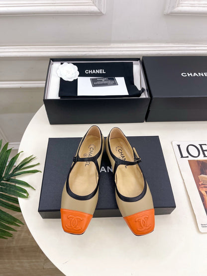 Chanel 2026 Mary Jane Flats Lambskin Sheepskin Leather 831383