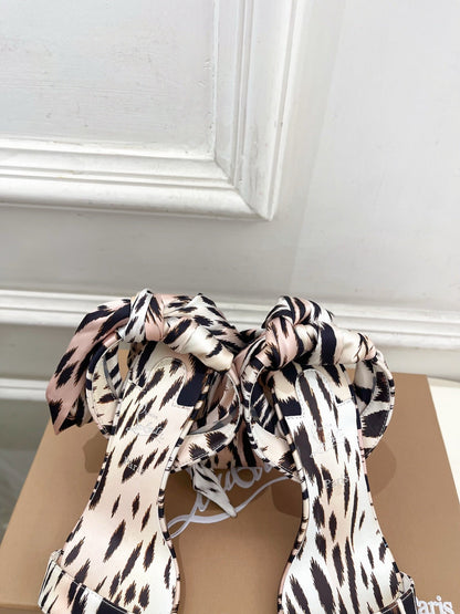 Christian Louboutin 2026 Sandale Du Désert 100mm Silk Fabric 831261