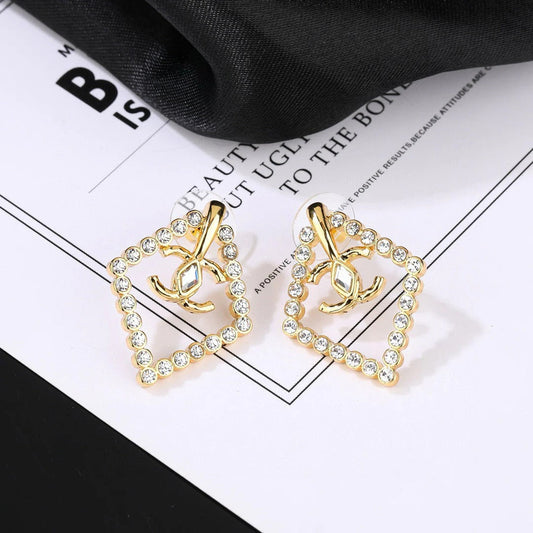 CC Mini Gorgeous Gold Diamond Earring