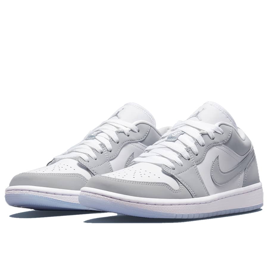 Jordan 1 Low Wolf Grey Sneakers - Vintage Inspired | Fresh Heat