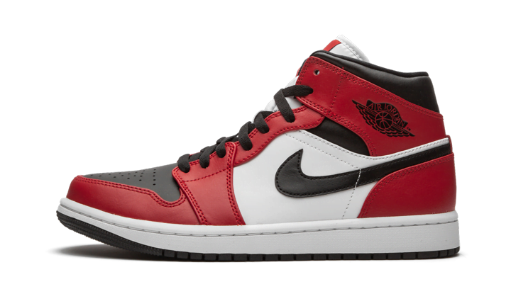 Jordan 1 Mid Chicago Black Toe 554724 Sneakers - Collaboration Release