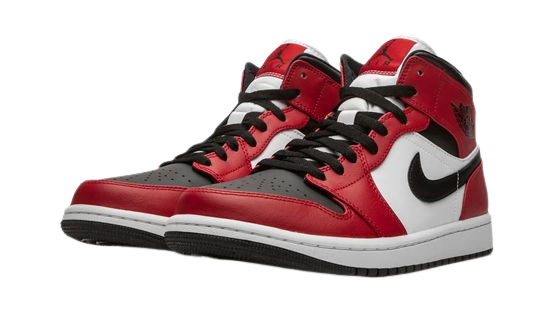 Jordan 1 Mid Chicago Black Toe 554724 Sneakers - Collaboration Release