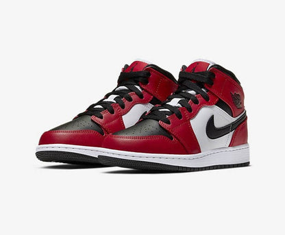 Jordan 1 Mid Chicago Black Toe 554724 Sneakers - Collaboration Release