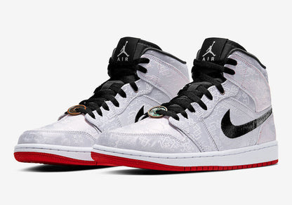 Jordan 1 Mid Clot Fearless Sneakers - Performance Runner