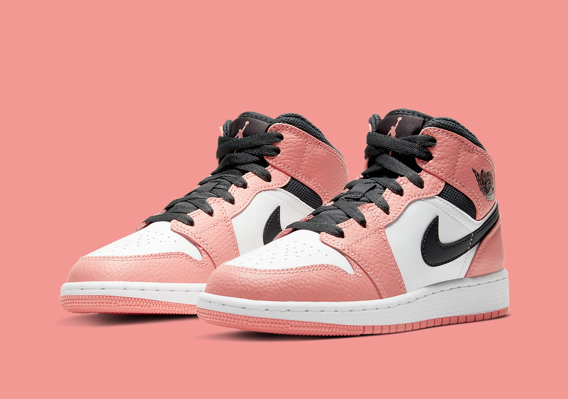 Jordan 1 Mid Pink Quartz 555112 Sneakers - Basketball Legend