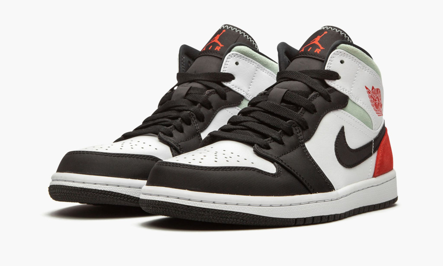 Jordan 1 Mid SE “Red Grey Black Toe” Sneakers - Prime Pick