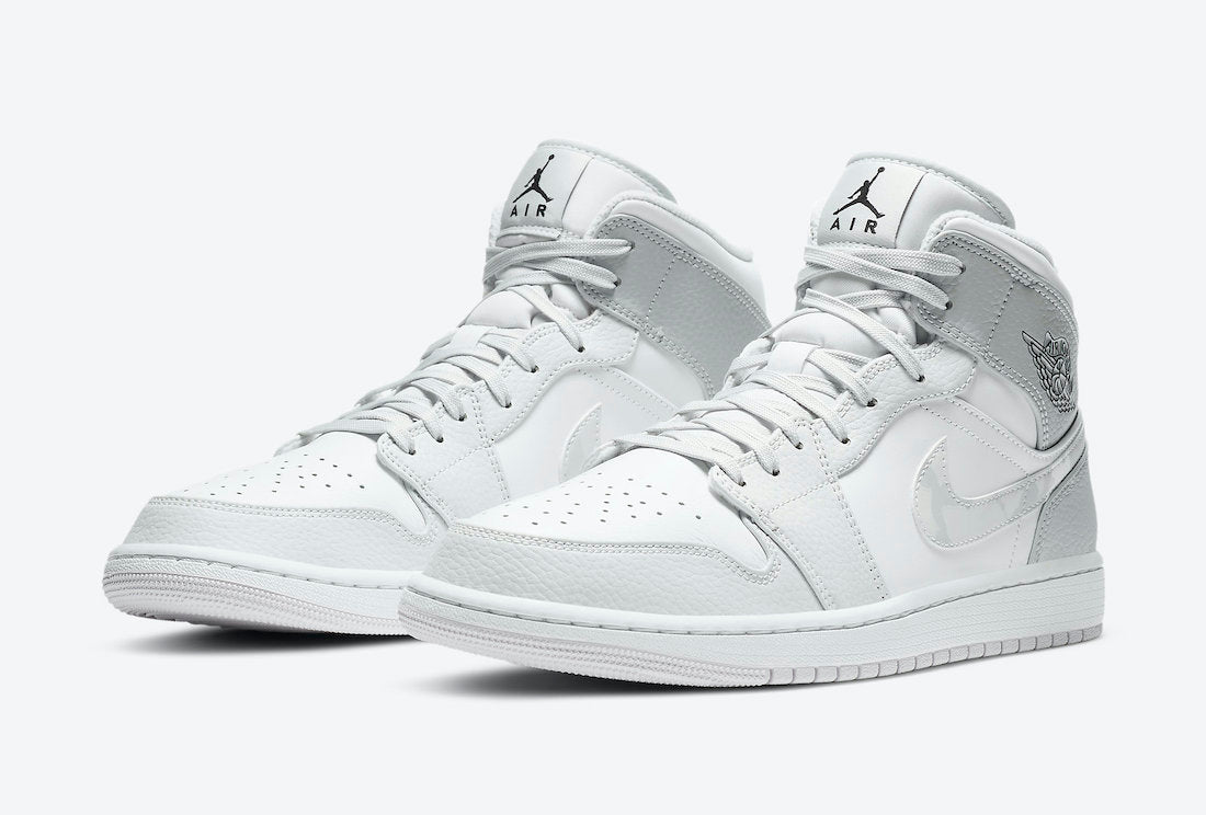 Jordan 1 MID SE GS Grey Camo Swoosh DC9035 Sneakers - Hype Release