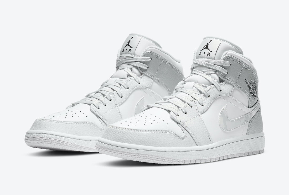 Jordan 1 MID SE GS Grey Camo Swoosh DC9035 Sneakers - Pro-Level