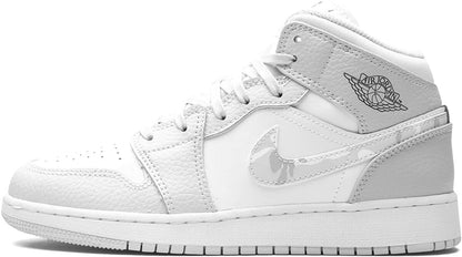 Jordan 1 MID SE GS Grey Camo Swoosh DC9035 Sneakers - Pro-Level