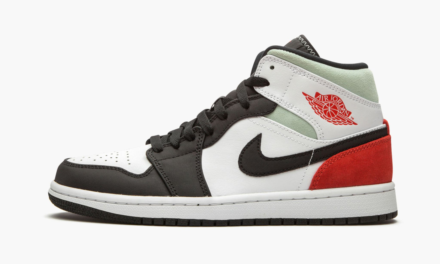 Jordan 1 Mid SE Red Grey Black Toe Sneakers - Basketball Legend