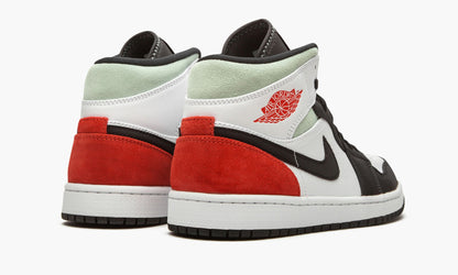 Jordan 1 Mid SE Red Grey Black Toe Sneakers - Basketball Legend