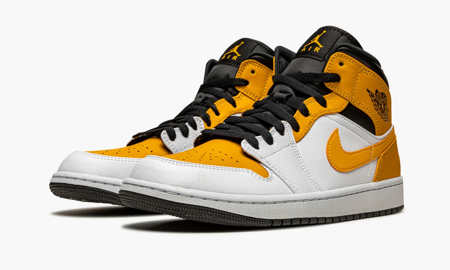Jordan 1 Mid University Gold Sneakers - Collector's Edition