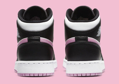 Jordan 1 Mid White Black Light Arctic Pink Sneakers - Elite Edition