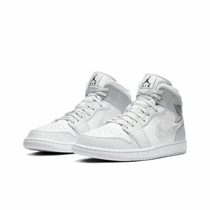 Jordan 1 Mid White Camo Sneakers - All-Day Comfort | Exclusive Drop