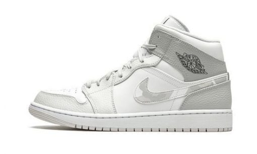 Jordan 1 Mid White Camo Sneakers - Signature Series | Must-Cop