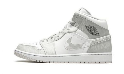 Jordan 1 Mid White Camo Sneakers - Signature Series | Must-Cop